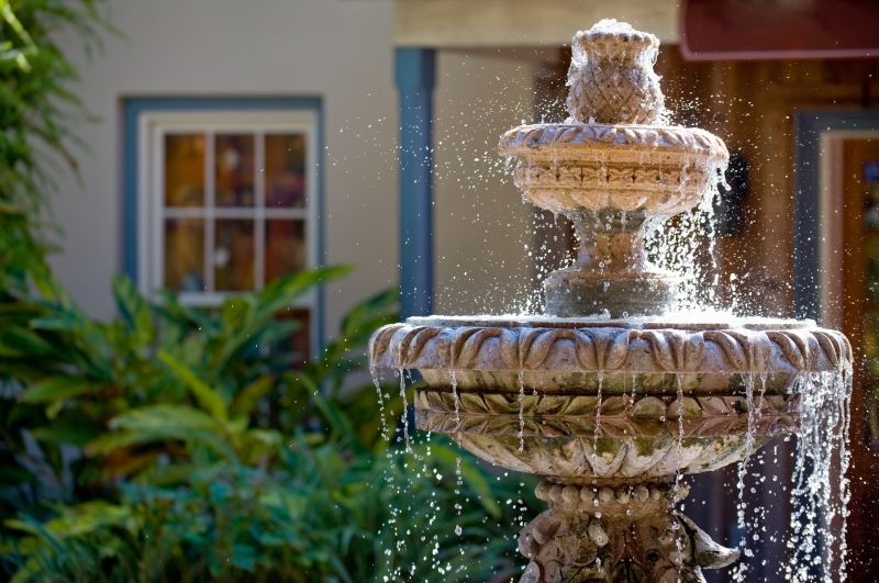 Patio Fountain Installation