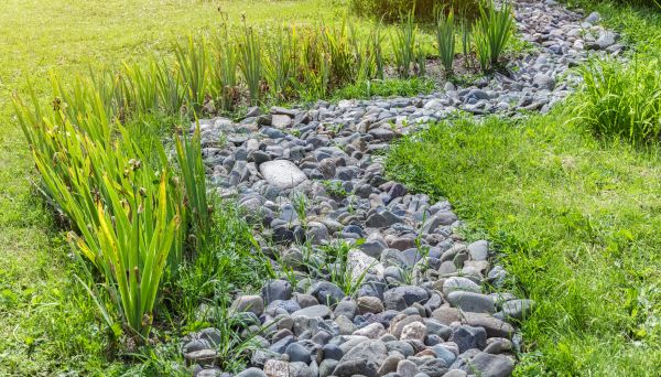 River Rock Garden Installation in Chesterfield